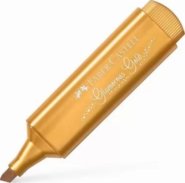 FABER-CASTELL FOSFORLU KALEM 46 METALİK ALTIN (154650) - Image 1