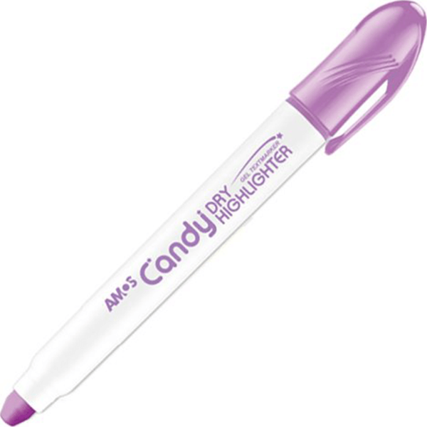 Amos Dry Candy Fosforlu Kalem Pastel Mor - Image 1