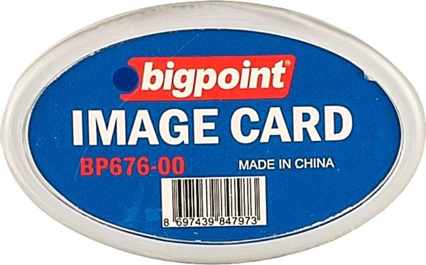 Bigpoint BP676 İğneli İsimlik Oval Şeffaf (10 lu) - Image 1
