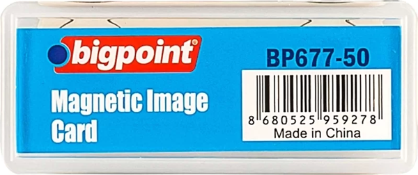 Bigpoint BP677 Mıknatıslı İsimlik Şeffaf 1 Adet - Image 1