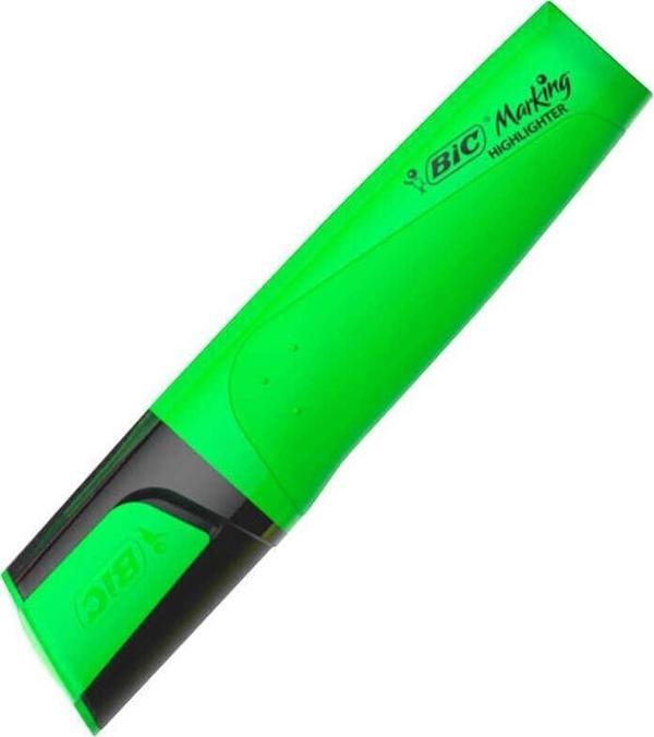 Bic Fosforlu Kalem Flat Highlighter Yeşil - Image 1