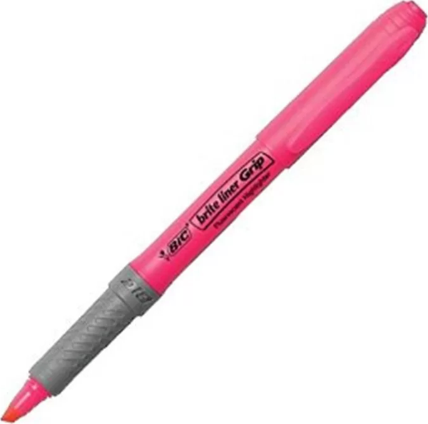 BİC GRİP FOSFORLU KALEM PEMBE (811934) - Image 1