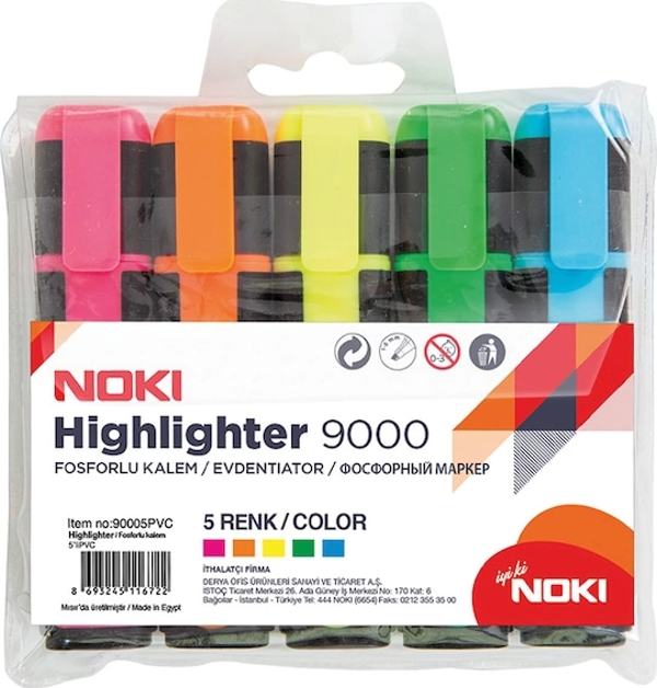 NOKİ 9000 FOSFORLU KALEM 5Lİ BLİSTER - Image 1