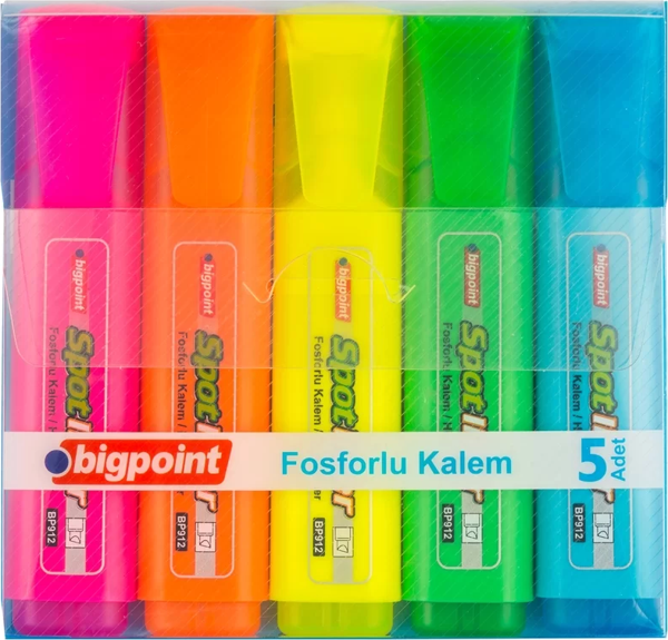Bigpoint Fosforlu Kalem 5'li Set - Image 1