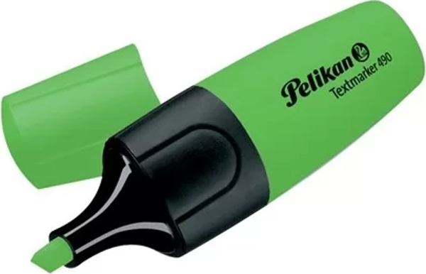 Pelikan 490 Yeşil Fosforlu İşaretleme Kalemi (5 li) - Image 1