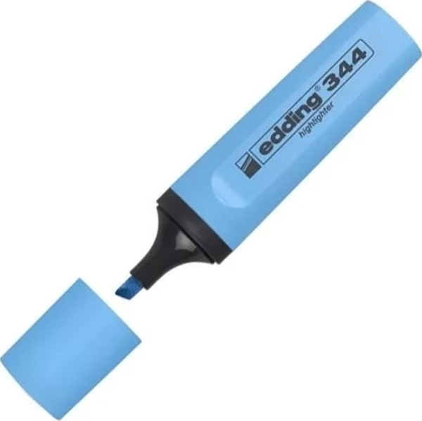 Edding 344 Mavi Fosforlu Kalem (5 li Avantajlı Paket) - Image 1