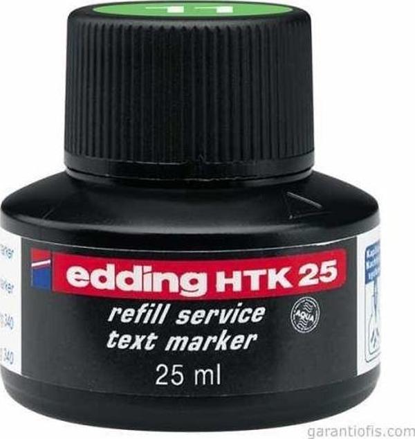 Edding HTK 25 Yeşil Fosforlu Kalem Yedek Mürekkebi - Image 1