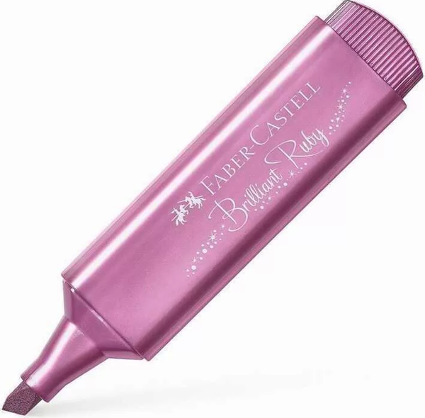 Faber Castell Fosforlu Kalem 46 Metalik Yakut Brilliant Ruby - Image 1