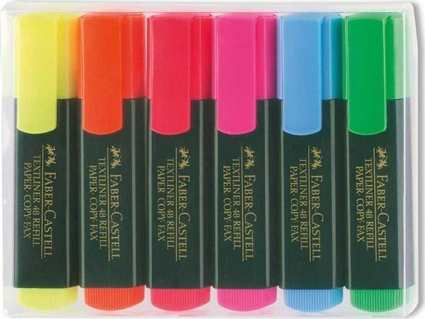 Faber Castell Fosforlu Kalem 6'lı - Image 1