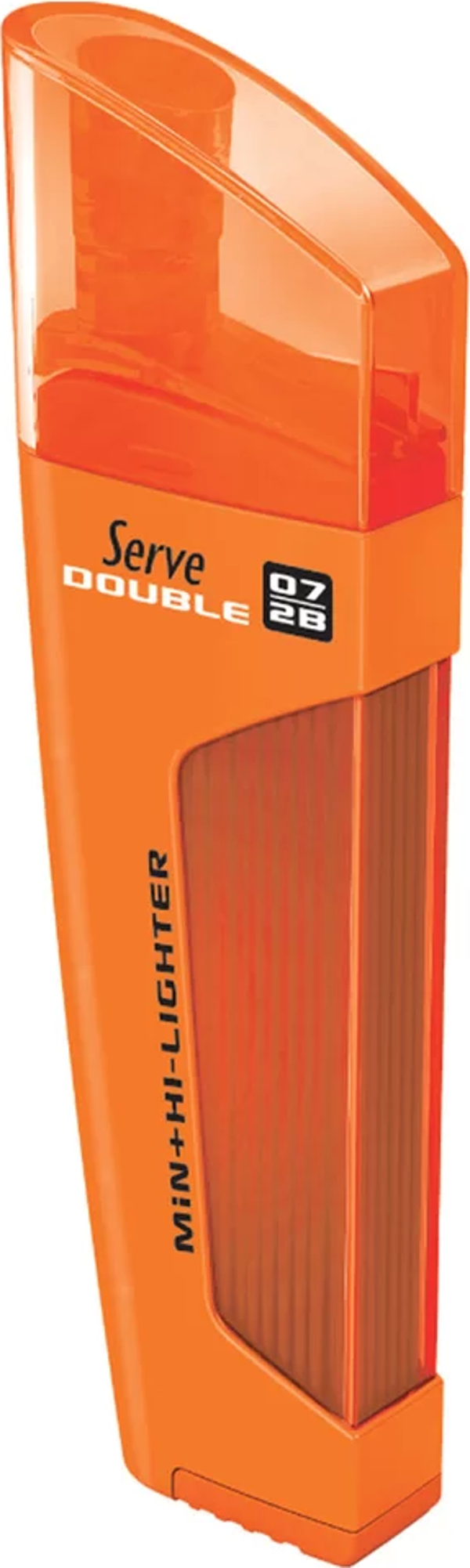Serve Double Fosforlu Kalem + Kalem Ucu 2B 0.7 mm Turuncu - Image 1