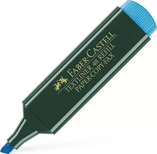 Faber Castell Mavi Fosforlu Kalem (5 li Avantajlı Paket) - Image 1