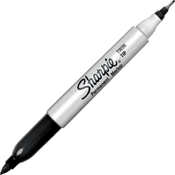 Sharpie Markör Permanent Twin Çift Uçlu Siyah Markör (1 Adet) - Image 1