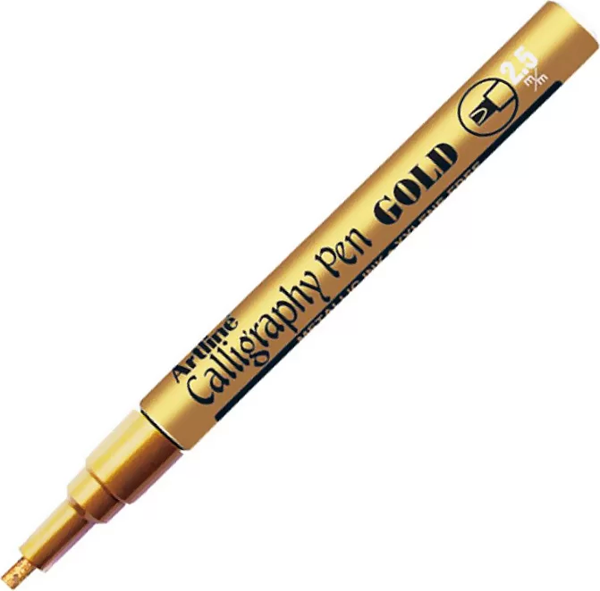 ARTLİNE 993XF KALİGRAFİ KALEMİ 2.5mm ALTIN - Image 1