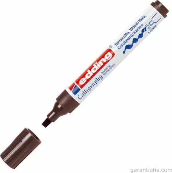 Edding 1455 Esnek Uçlu Koyu Kahve Kaligrafi Markörü - Image 1