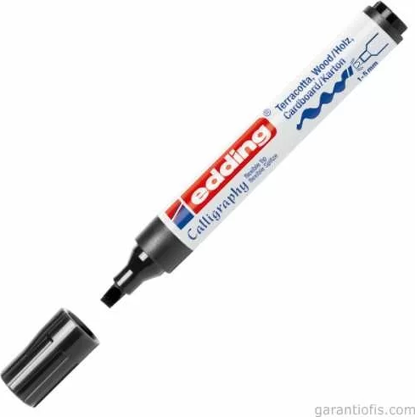 Edding 1455 Esnek Uçlu Siyah Kaligrafi Markörü - Image 1