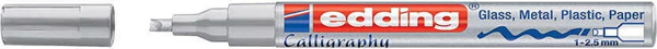 Edding Kaligrafi Kalemi 1-2,5 mm Gümüş - Image 1