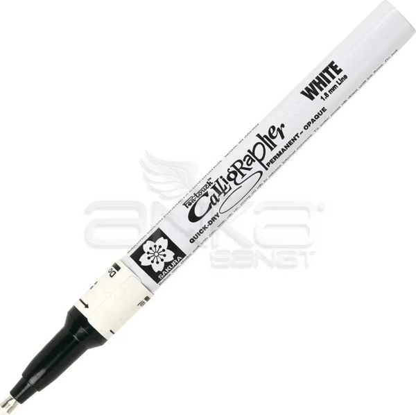 Sakura Pen Touch Calligrapher Kaligrafi Kalemi Fine White 1.8mm - Image 1