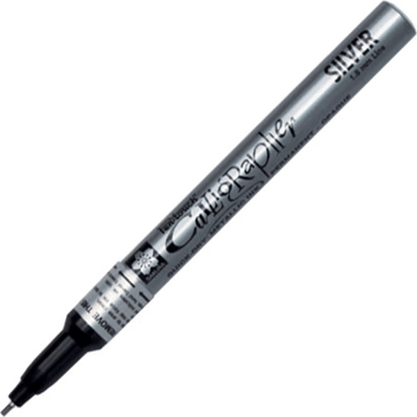 Sakura Pen Touch Kaligrafi Kalemi 1.8mm - Silver - Image 1