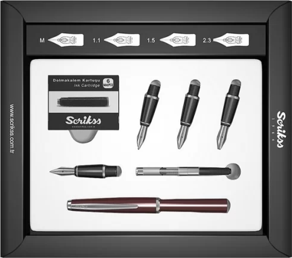 Scrikss Kaligrafi Seti Bordo - Image 1
