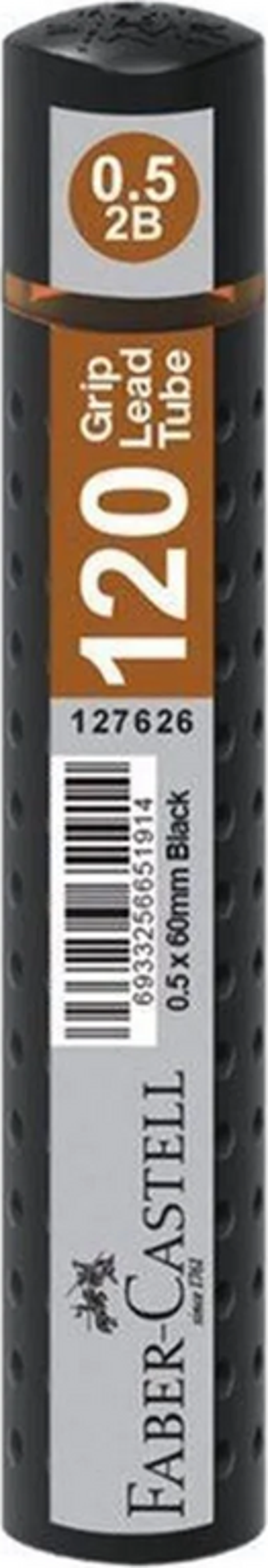 FABER-CASTELL GRİP KALEM UCU 0.5 2B 60mm SİYAH (127626) - Image 1
