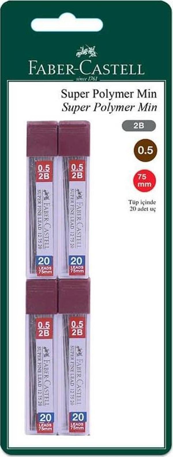 Faber-Castell Süper Fine Min 0.5 mm 2B 4 lü Blister - Image 1