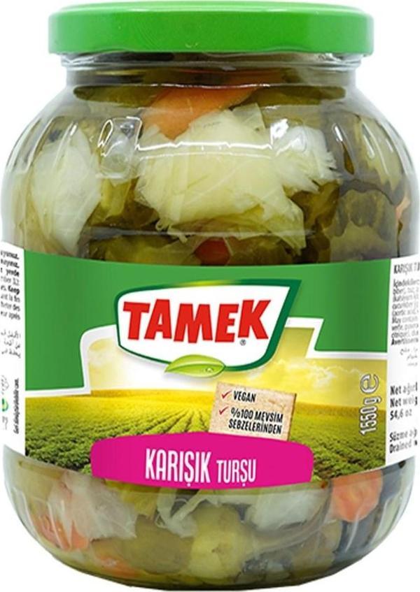 Tamek Karışık Turşu 1550 gr Cam  - Image 1