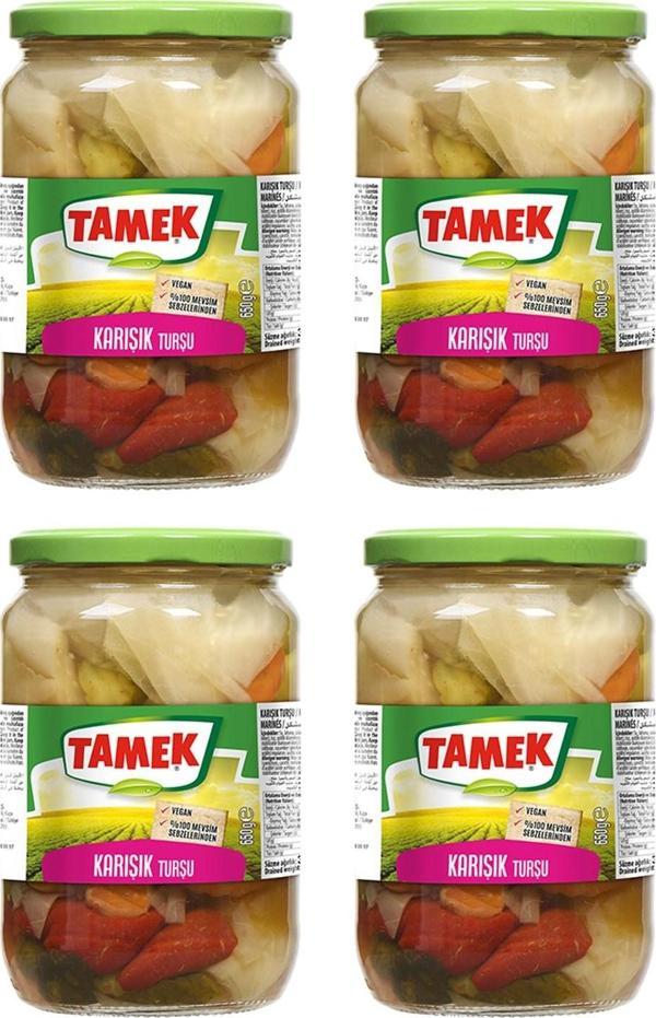 Tamek Karışık Turşu 680 gr Cam x 4 Adet - Image 1