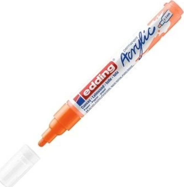 EDDİNG ED5100066 AKRİLİK MARKÖR ORTA UÇLU 2.0-3.0mm FOSFORLU TURUNCU - Image 1