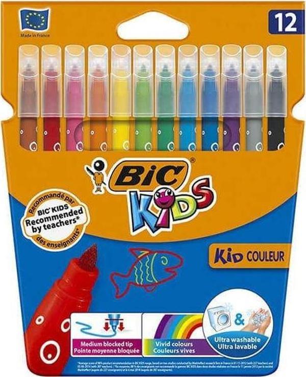 Bic Kid Couleur Keçeli Kalem 12'li Yıkanabilir - Image 1
