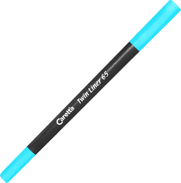 CARETTA 65-06 ÇİFT UÇLU KEÇELİ KALEM 0.4-1mm TURKUAZ - Image 1