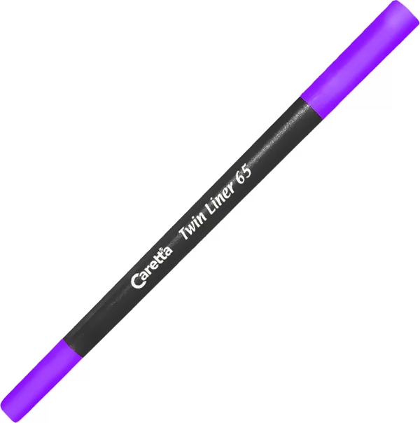 CARETTA 65-12 ÇİFT UÇLU KEÇELİ KALEM 0.4-1mm MOR - Image 1