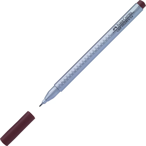 FABER-CASTELL GRİP FİNEPEN 0.4mm KEÇE UÇ KAHVE (151687) - Image 1
