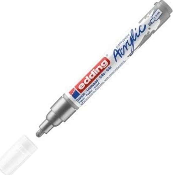 EDDİNG ED5100923 AKRİLİK MARKÖR ORTA UÇLU 2.0-3.0mm GÜMÜŞ - Image 1