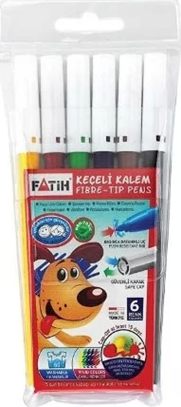 Fatih Keçeli Kalem 6 Renk (34000) - Image 1