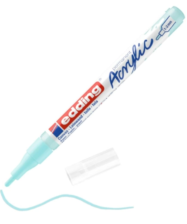 EDDİNG ED5300916 AKRİLİK MARKÖR İNCE UÇLU 1.0-2.0mm PASTEL MAVİ - Image 1