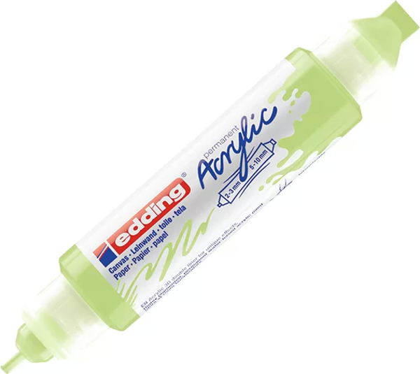 EDDİNG ED5400917 3D DOUBLE LİNER ÇİFT UÇLU AKRİLİK MARKÖR PASTEL YEŞİL - Image 1