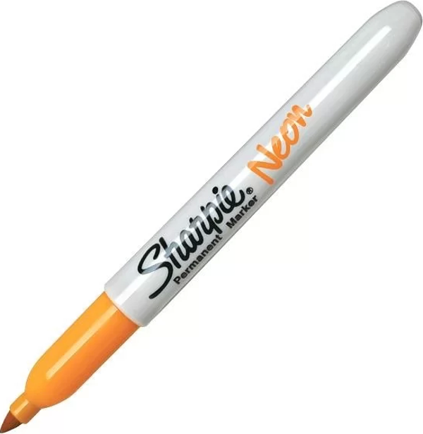 Sharpie 1881 Fine Neon Fosforlu Turuncu Renkli Permanent Kalem - Image 1