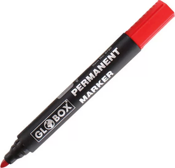 Globox Koli Kalemi Yuvarlak Uçlu Kırmızı - Image 1