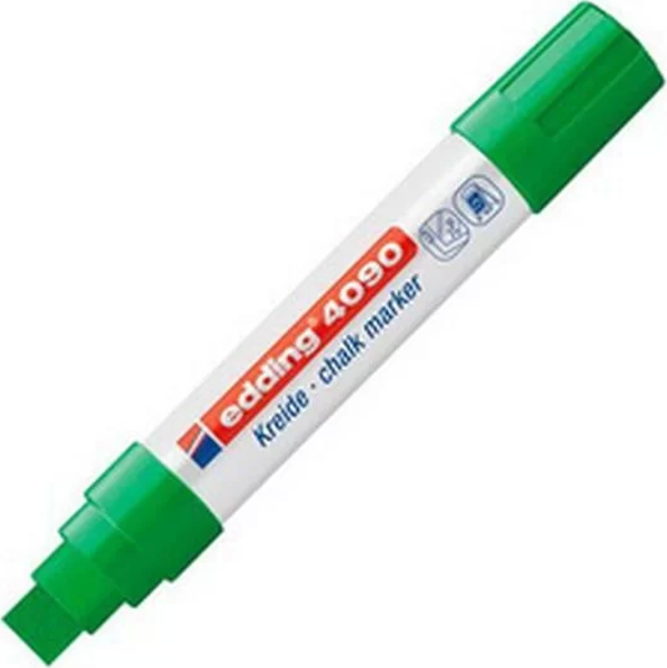 Edding 4090 Tebeşir ve Cam Kalemi Likit Yeşil - Image 1