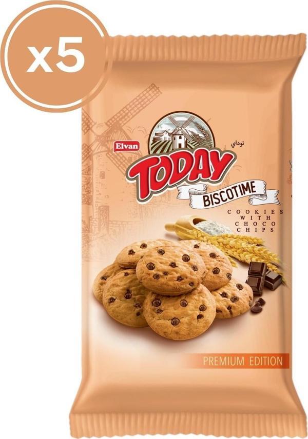Biscotime Damla Çikolatalı Kurabiye 250 Gr. (5 Adet) - Image 1