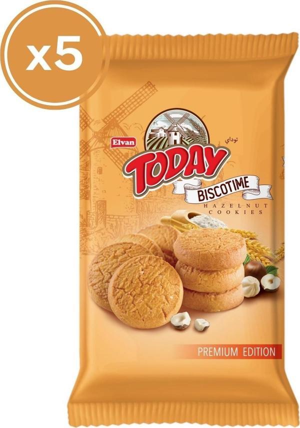 Biscotime Fındık Parçacıklı Kurabiye 250 Gr. (5 Adet) - Image 1