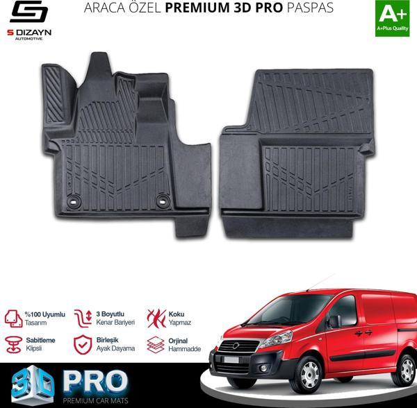 Fiat Scudo 3D Pro Havuzlu Paspas Ön 2'Li 2007-2016 A+ Kalite - Image 1