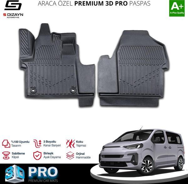 Fiat Ulysse 3D Pro Havuzlu Paspas Ön 2'Li 2022 Üzeri A+ Kalite - Image 1