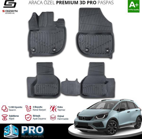 Honda Jazz 3D Pro Havuzlu Paspas 2020 Üzeri A+ Kalite - Image 1