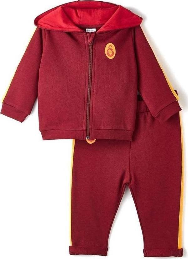 Galatasaray Orijinal Kapüşonlu Bebek Eşofman Takımı - Image 1