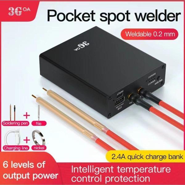 Pil Punta Kaynak Makinesi Güç Ayarlı Şarjlı Taşınabilir 5000 Mah Tek Şarjla Binlerce Punta Kaynağı - Image 1