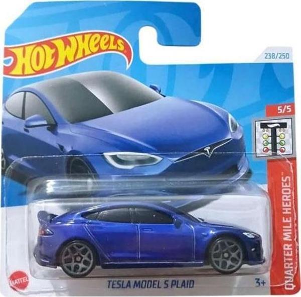 Hot Wheels Tesla Model S Plaid - Lacivert (1/64) 2024 Üretim - Image 1
