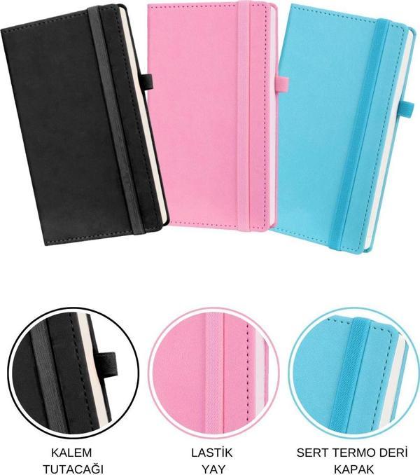 Copyder Sert Kapaklı Defter Seti 224 Sayfa 3 Renk Set 13X21Cm - Image 1