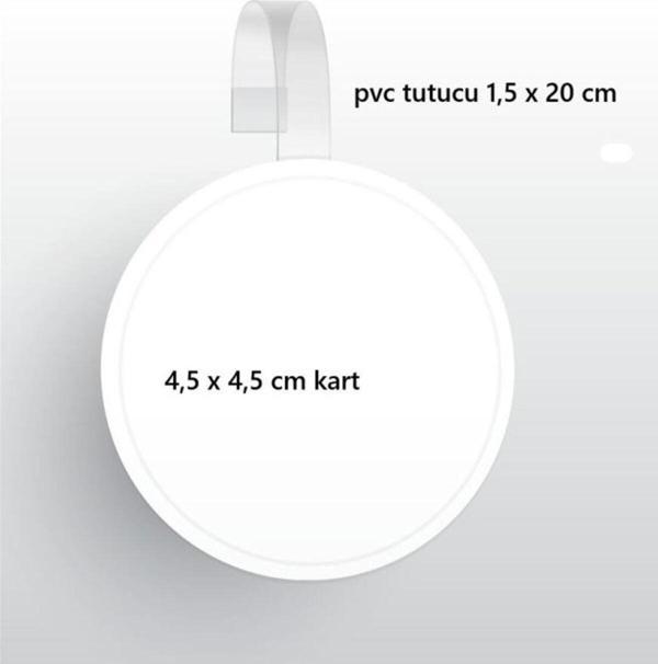 Copyder Wobbler Fiyat Etiket  Bilgi Kartı Tutucusu 50 Ad Pvc Tutucu 1,5X20 Cm Kart 4,5X4,5Cm Yuvarlak Kesim - Image 1