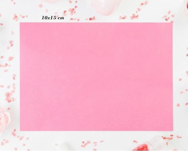 Copyder Boş Pembe 250 Gr 10X15 Cm Dokulu Daveti̇Ye Kağidi 100 Ad. - Image 1